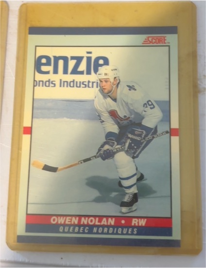 1990-91 Score Young Superstars #36 Owen Nolan — front