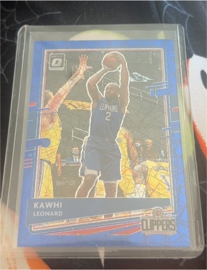 2020-21 Panini Optic Silver Prizm Wave Kawhi Leonard #125 — front