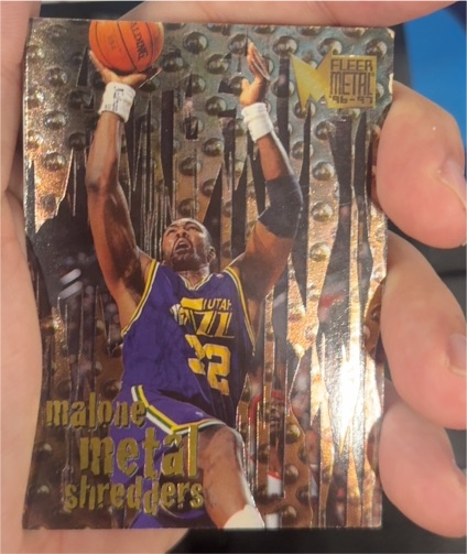 1996-97 Fleer Metal #141 Karl Malone — front