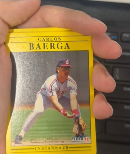 1991 Fleer #360 Carlos Baerga — front