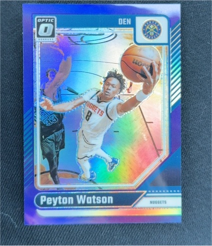 2024-25 Panini Donruss Optic #DEN Peyton Watson — front