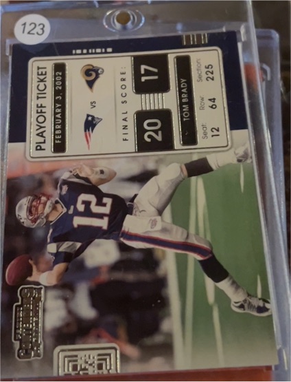 2021 Panini Contenders Playoff Tickets #PLT-TBR Tom Brady — front