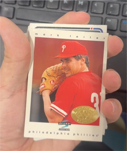1997 Score #453 Mark Leiter — front