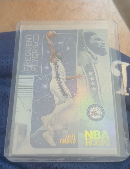 2022-23 Panini NBA Hoops #10 Joel Embiid Frequent Flyers — front