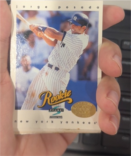 1997 Score Hobby Reserve #481 Jorge Posada — front