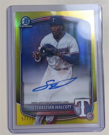 2025 Bowman Chrome #CPA-SW Sebastian Walcott — front