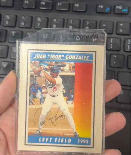 1993 Juan 'Igor' Gonzalez Baseball Card — front