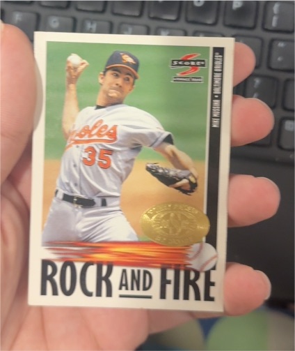 1997 Score Hobby Reserve #519 Mike Mussina — front