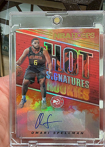 2018-19 Panini NBA Hoops Hot Signatures Rookies #HSR-OS Omari Spellman — front