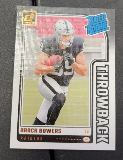 2024 Donruss #45 Brock Bowers Rated Rookie Throwback — front