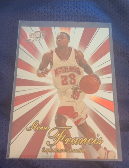 2000 Press Pass Signature Edition #SS23 Steve Francis Sophomore Sensation — front