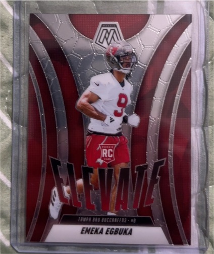 2025 Panini Mosaic #2 Emeka Egbuka Elevate Rookie Card — front