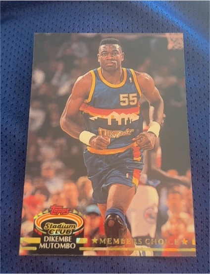 1992-93 Topps Stadium Club Members Choice #196 Dikembe Mutombo — front
