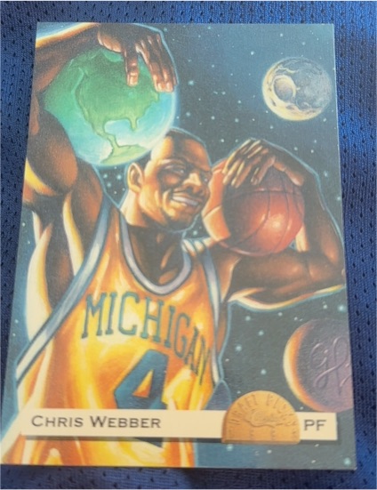 1993 Classic Draft Picks Superheroes #SS1 Chris Webber — front