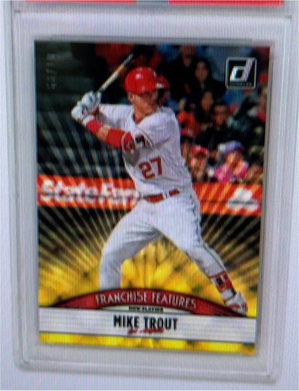 2019 Donruss Franchise Features #FF15 Mike Trout — front
