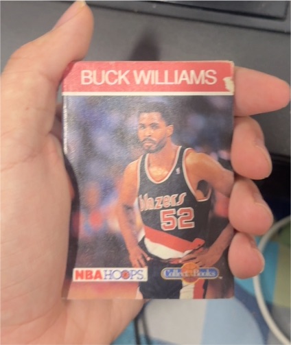 1990-91 NBA Hoops Collect-A-Books #36 Buck Williams — front