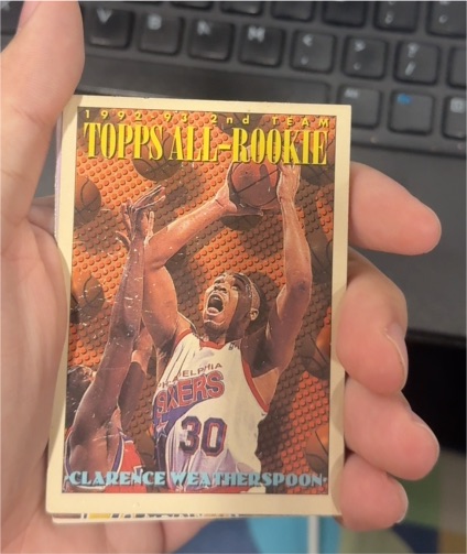 1993-94 Topps #179 Clarence Weatherspoon — front