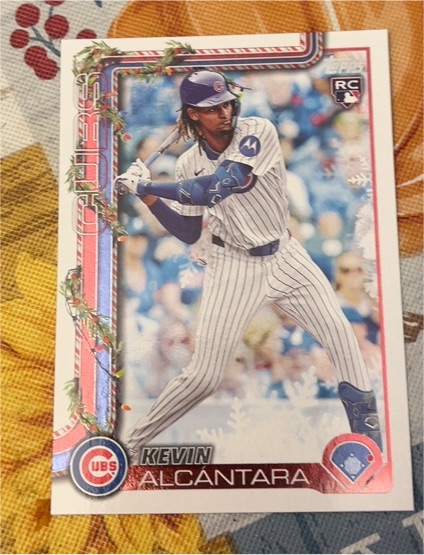 2025 Topps Holiday #H109 Kevin Alcantara — front
