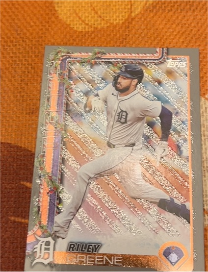 2025 Topps Holiday #H63 Riley Greene — front