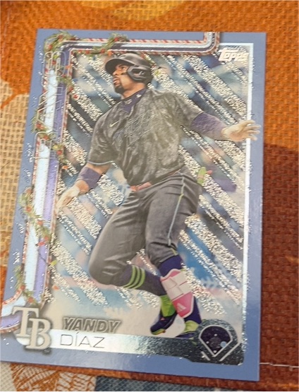 2025 Topps Holiday #H20 Yandy Diaz — front