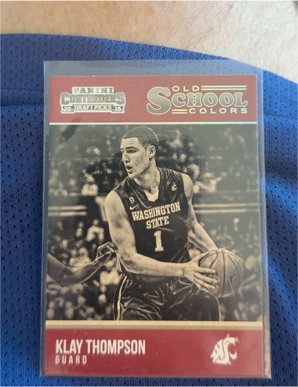 2015 Panini Contenders Draft Picks Old School Colors #15 Klay Thompson — front