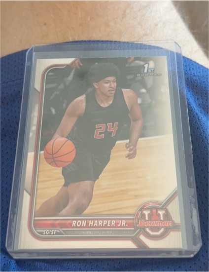 2021-22 Bowman University #32 Ron Harper Jr. — front