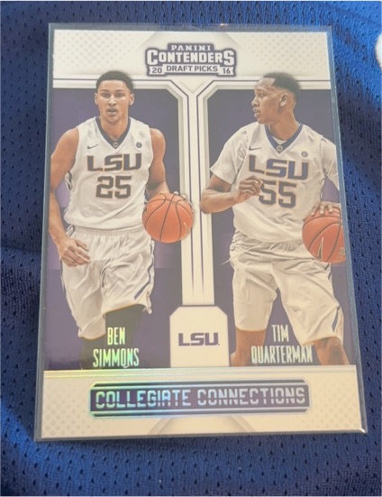 2016-17 Panini Contenders Draft Picks #5 Ben Simmons Tim Quarterman LSU Tigers — front