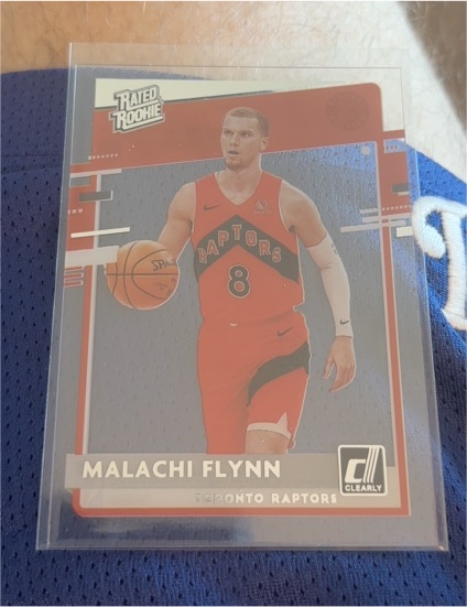 2020-21 Panini Clearly Donruss #58 Malachi Flynn Rated Rookie — front
