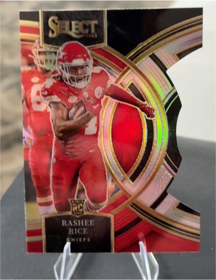 2023 Panini Select #132 Rashee Rice RC Premier Die-Cut Silver Prizm — front