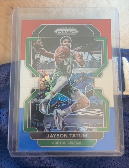 2021-22 Panini Prizm #13 Jayson Tatum — front