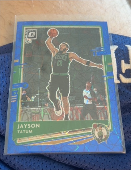 2020-21 Panini Donruss Optic #77 Jayson Tatum — front