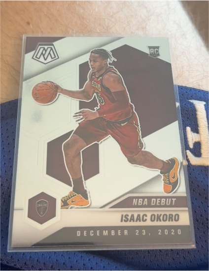 2020-21 Panini Mosaic #271 Isaac Okoro — front