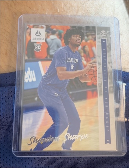 2022 Panini Chronicles Draft Picks Luminance #41 Shaedon Sharpe — front