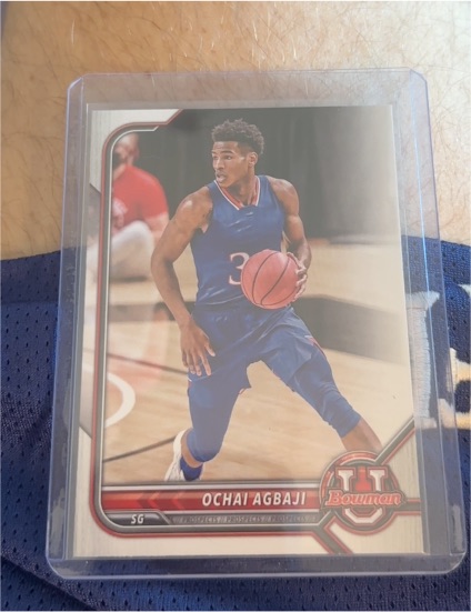 2021 Bowman University #U Ochiai Agbaji — front