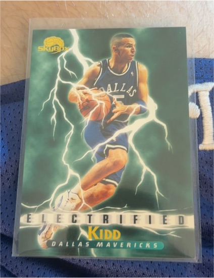 1995-96 Skybox Premium #280 Jason Kidd Electrified Dallas Mavericks — front