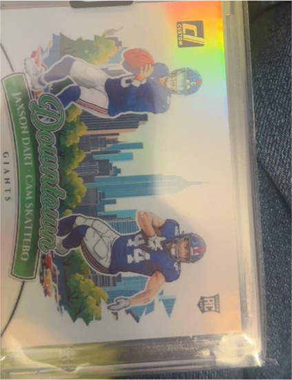 2024 Donruss Downtown Jayson Dart & Cam Skattebo — front
