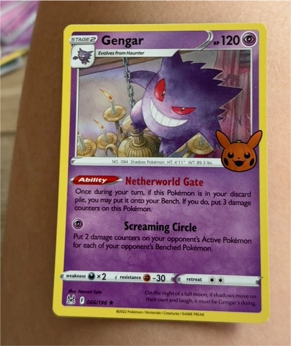 2022 Pokemon Trick or Trade #066 Gengar — front