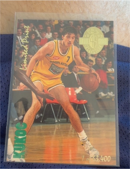 1993 Classic Four Sport Limited Print #LP7 Toni Kukoc — front