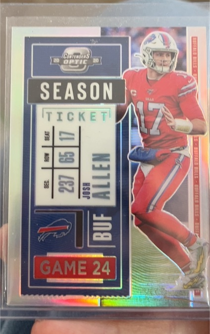 2020 Panini Contenders Season Ticket #90 Josh Allen — front