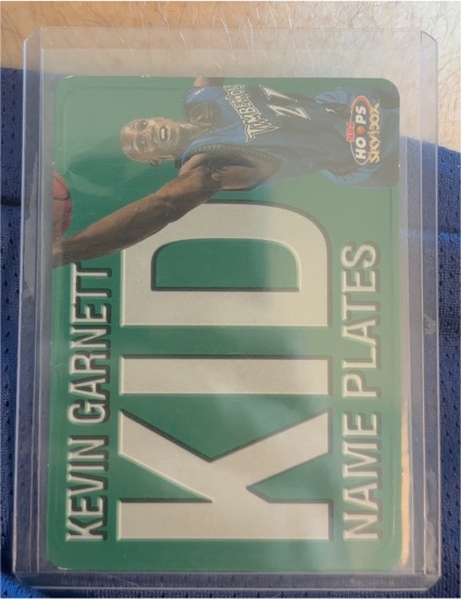 1999-00 Skybox NBA Hoops Name Plates #7NP Kevin Garnett — front