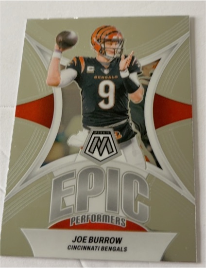 2024 Panini Mosaic Epic Performers #EP-JB Joe Burrow — front