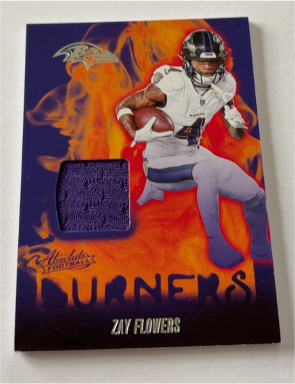 2024 Panini Absolute #AB-ZFS Zay Flowers Absolute Burners — front