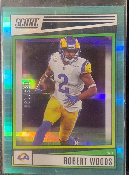 2022 Score #153 Robert Woods — front