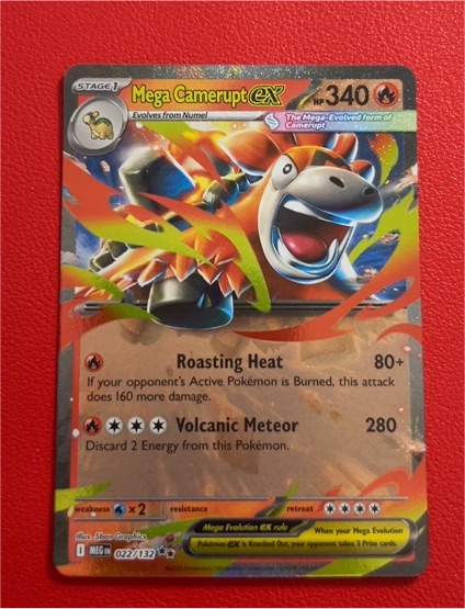 2013 Pokémon ME01 Mega Evolution #022 Mega Camerupt ex — front