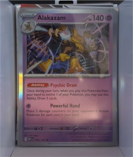 2025 Pokemon TCG Mega Evolutions #056 Alakazam — front