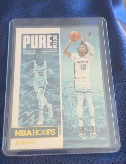 2021-22 Panini NBA Hoops #7 Ja Morant Pure Players — front