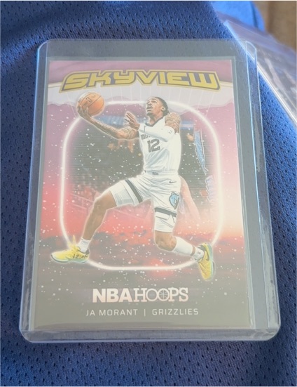 2024-25 Panini NBA Hoops #25 Ja Morant Skyview Memphis Grizzlies — front