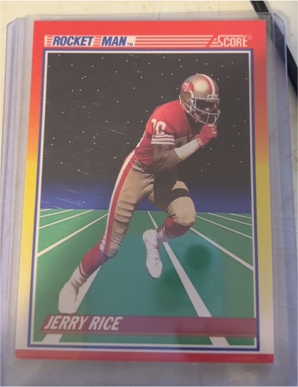 1990 Score #556 Rocket Man Jerry Rice — front