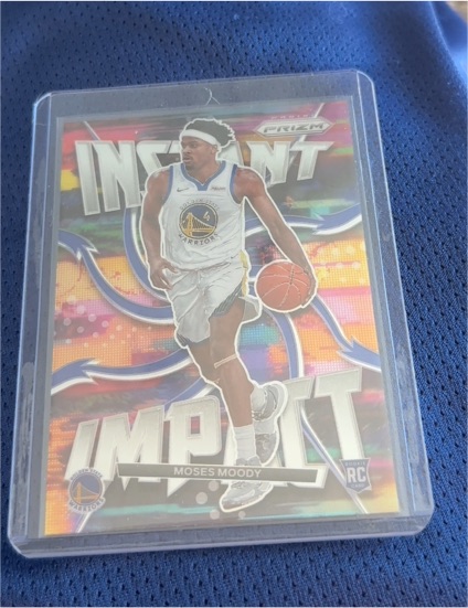 2021-22 Panini Prizm #24 Moses Moody Instant Impact Rookie — front