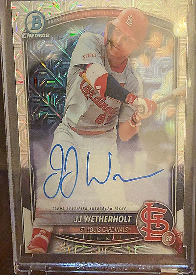 2025 Bowman Chrome #BMA-JW JJ Wetherholt — front